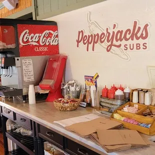 a view of the counter