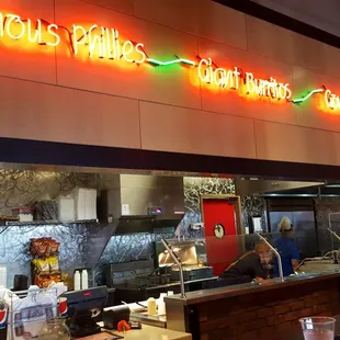 the interior of a restaurant
