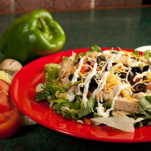 Fresh Salad with Chicken