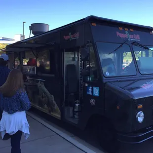 I can't check in but I can post a photo of the line for the "Philly Express" and it smells fantastic.