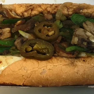 PepperJax Grill Express Food Truck Veggie Sandwich