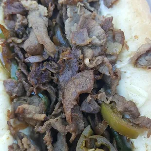 a close up of a sandwich