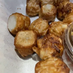 Two orders of fried Shu Mai