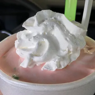 Peppermint shake. Get the large!