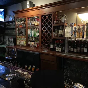 View of the bar