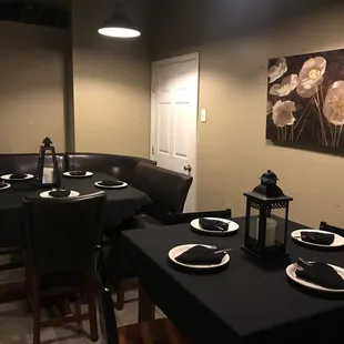 We are able to host private parties such as rehearsal dinners, birthday parties, etc.