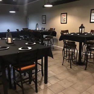 We are able to host private parties such as rehearsal dinners, birthday parties, etc.