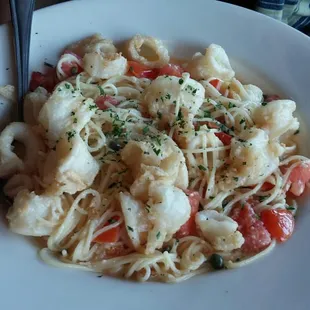 Calamari pasta