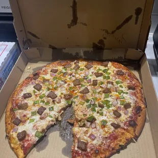 Hot Sausage Pizza
