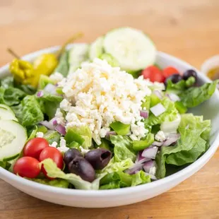 a salad in a bowl