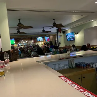 View from the bar area