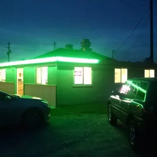 Outside of the restaurant