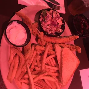 Catfish Fillets with fries