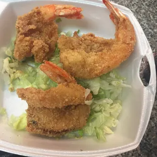 Deceiving. Tastes like trash but I love shrimp.