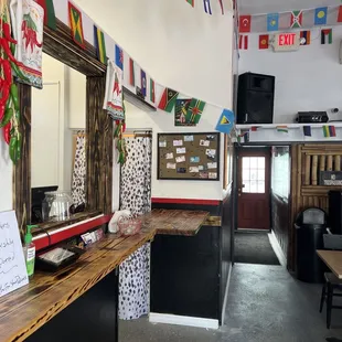 the interior of a restaurant