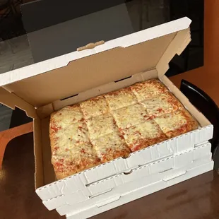 a pizza in a box