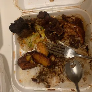 Oxtails and Jerk Chicken