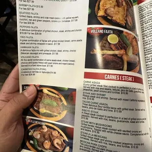 the menu
