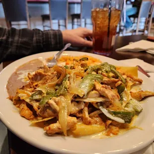 Fajita nachos