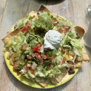 Beef nachos
