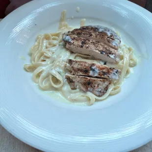 Green Chili Alfredo.