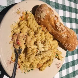 Pasta Monica with Crawfish. Can also get it with shrimp.great taste