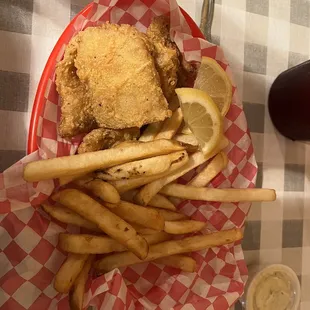 Fried fish and fries!
