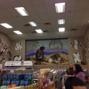 the interior of the store