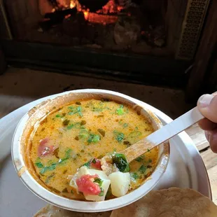 Hot, steamy comfort food. Soups are a regular weekly special in the winter!