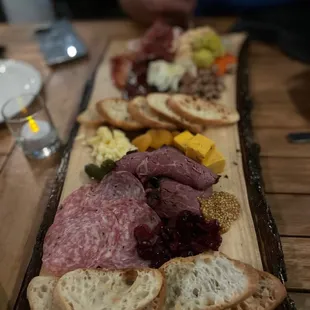 The charcuterie board .. yummy!