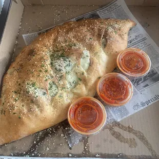 Chicken Cheesesteak Calzone
