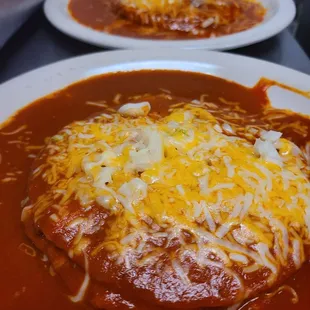 Red Cheese Enchiladas
