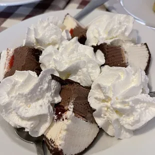 Vanilla and chocolate tatufo.