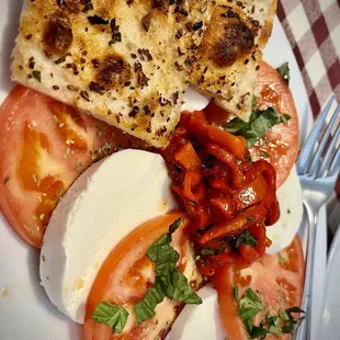Buffalo Mozz mozzarella and tomato for 2