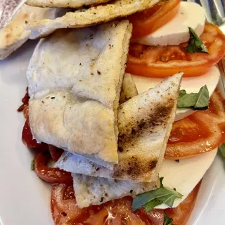 mozzarella and tomato for 2