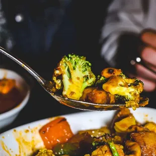 a closeup of a bowl of food