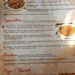 Lunch menu November 2021