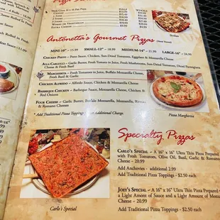 PEPPINO'S Aliso Viejo, CA! Family Owned, Est 1984 in LakeForest, then AlisoViejo, Est 2011~the last OC Peppino's! Dinner MENU 1/16/23 Visit