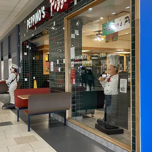 the inside of a restaurant