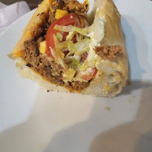 This is half a sandwich, but in person, it is much larger.