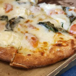 Margherita pizza. Delish!