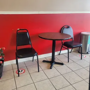 two chairs and a table