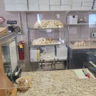 a view of the kitchen
