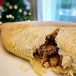 Beef pastie with rutabaga