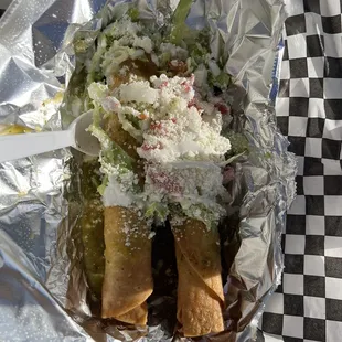 Potato Flautas Supreme