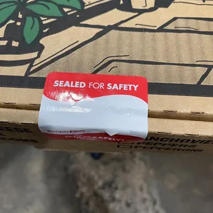 Safety seal.