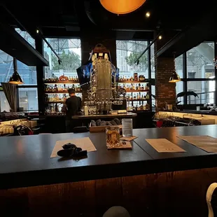 a bar with lots of counter space