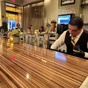 sushi and sashimi, interior