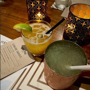 Turkish Apricot Margarita and Cherry Julep