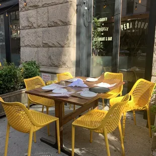Outdoor seating